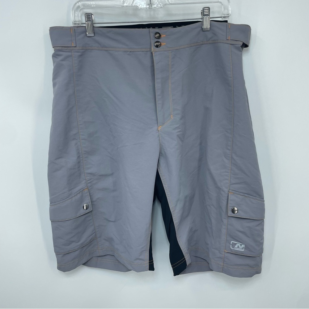 Cycling Baggy Shorts Nishiki‎ Mens Size Large Gray Padded